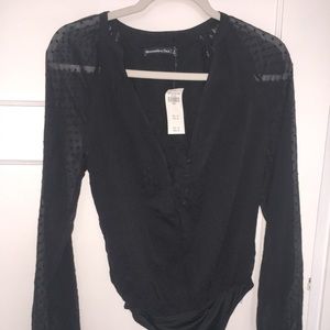Abercrombie & Fitch Swiss Dot Bodysuit